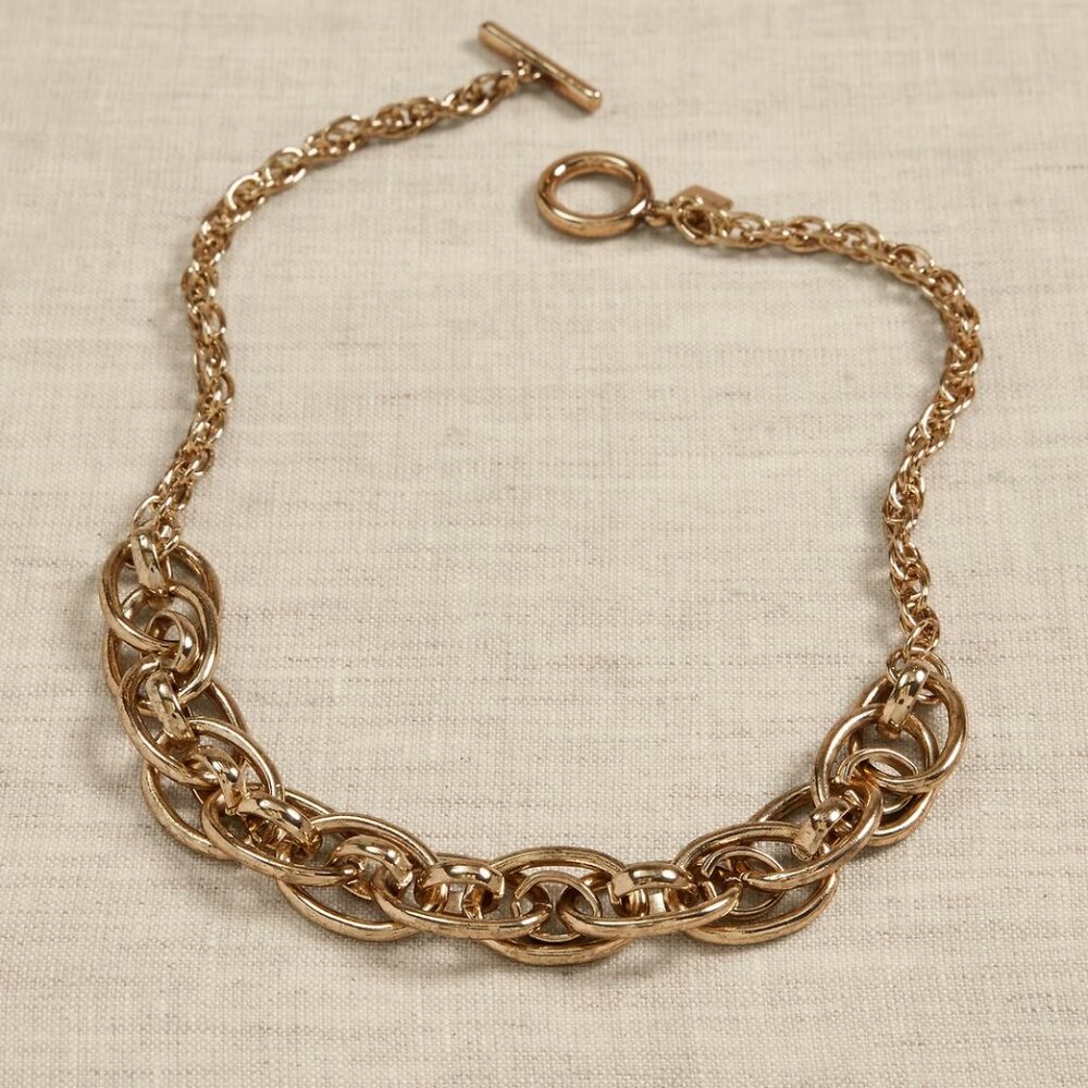 Banana Republic Gold Centered Multi Linked Necklace/NWT